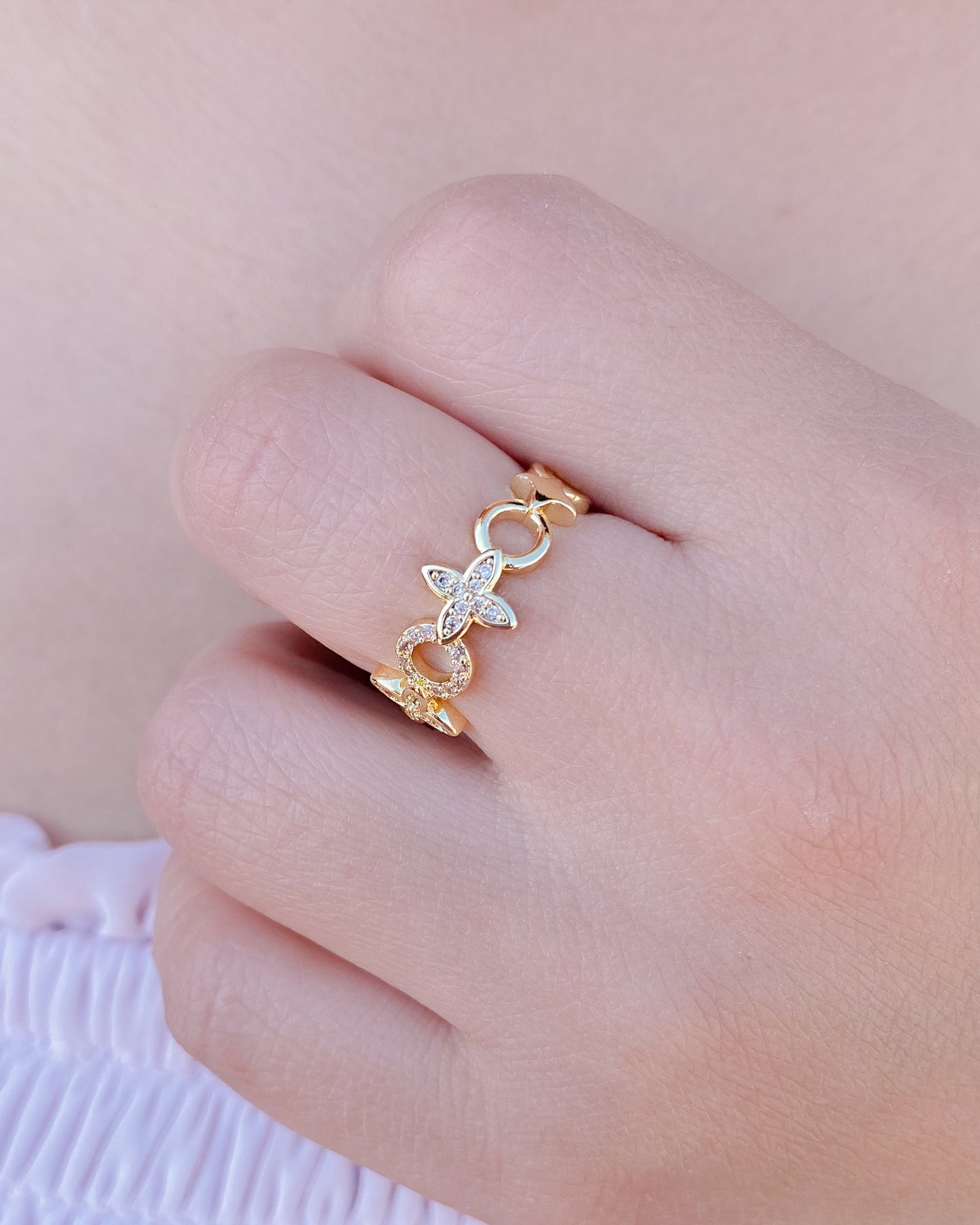 Anillo ajustable dorado