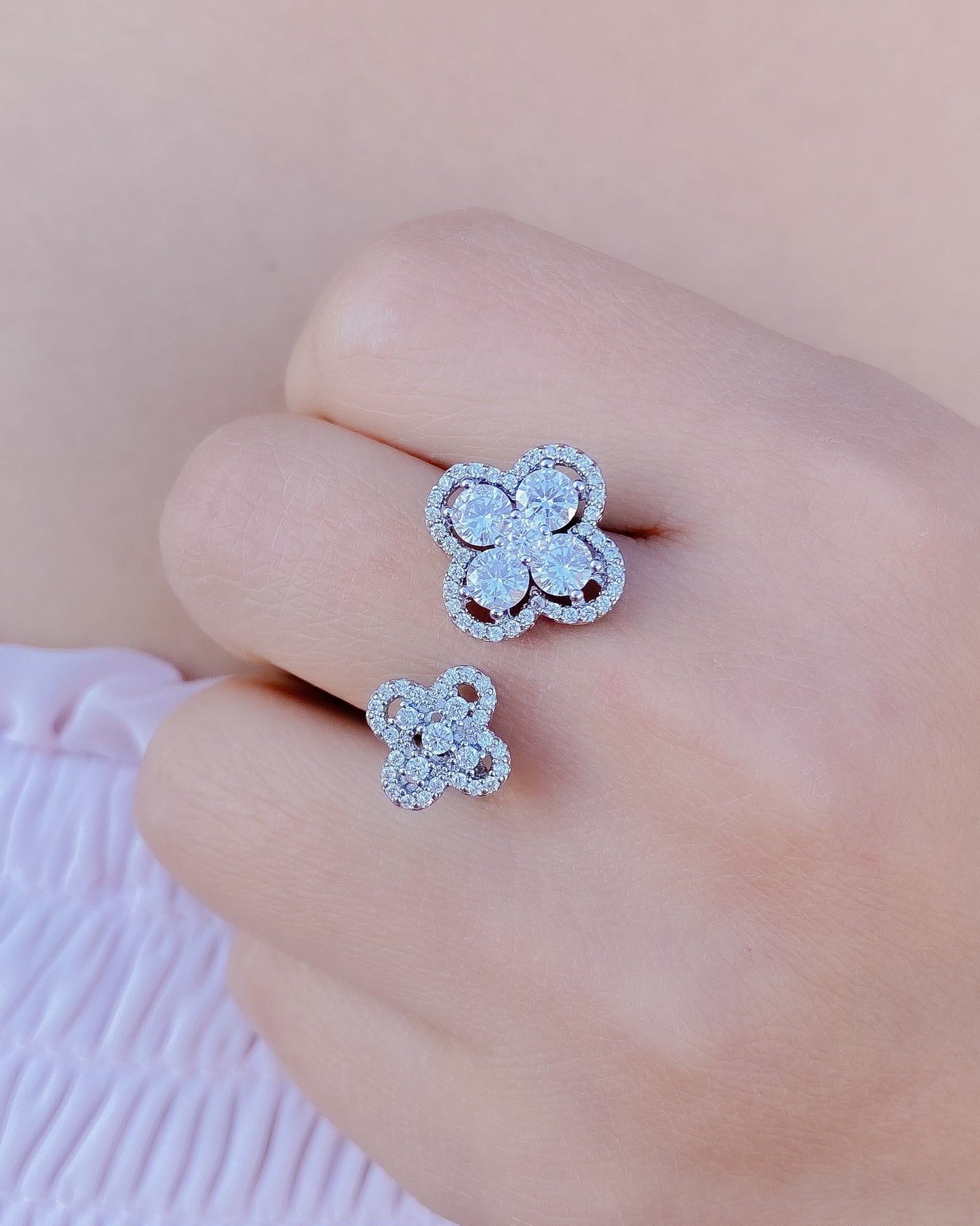 Anillo ajustable plateado