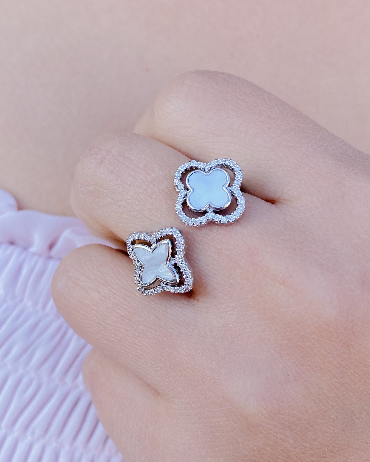 Anillo ajustable plateado
