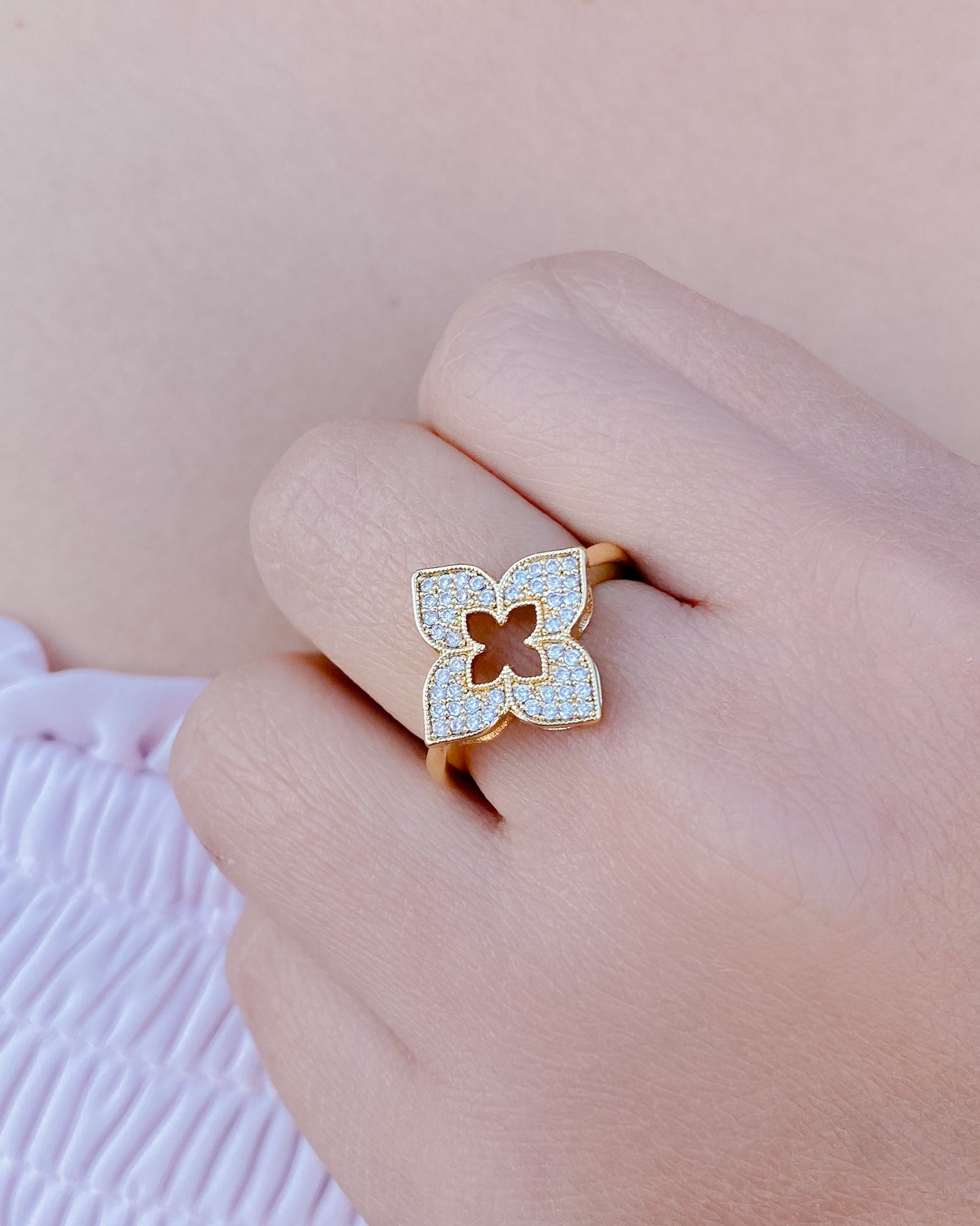 Anillo ajustable dorado
