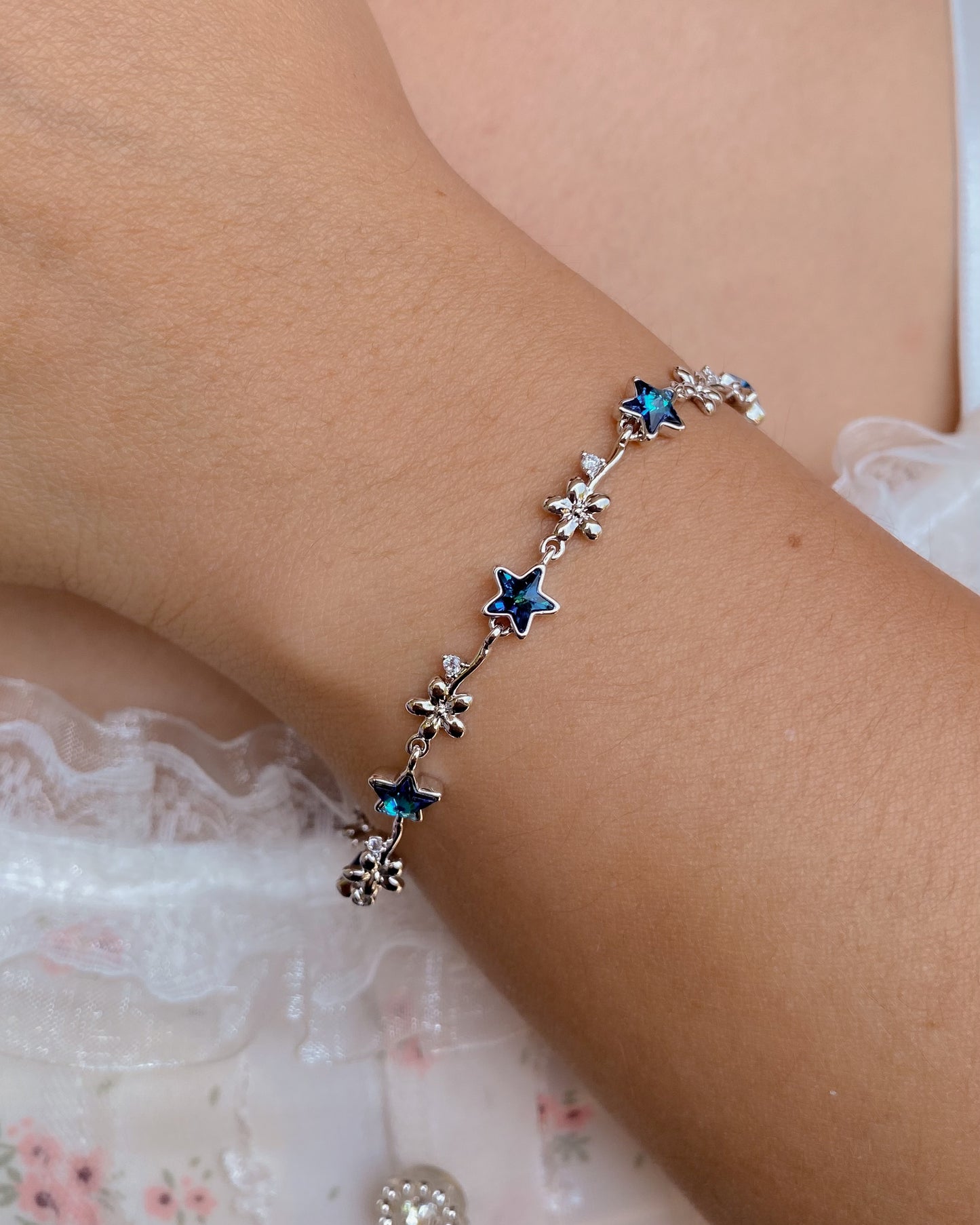 PULSERA DE ESTRELLAS AZULES (SWAROVSKI)