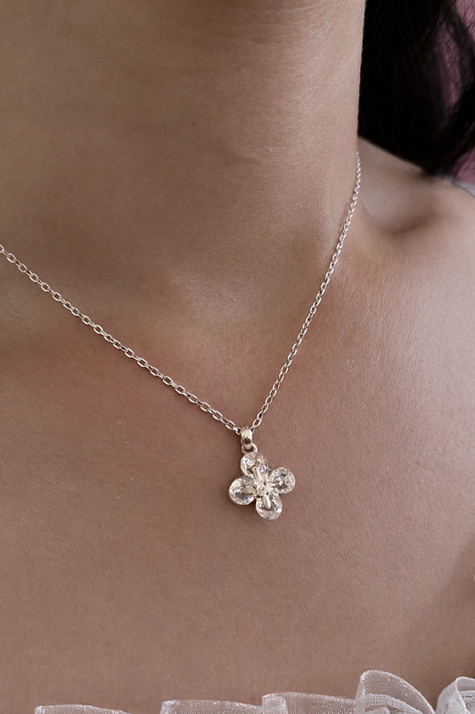Cadena de plata 9.25 con dije brillante