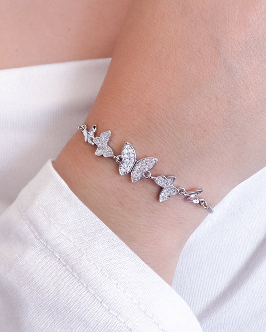 PULSERA DE MARIPOSA BRILLANTE