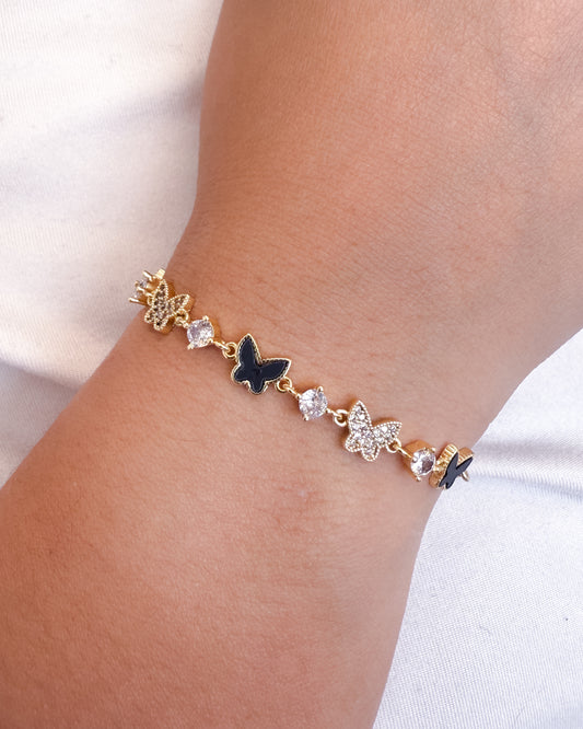 PULSERA DORADA MARIPOSAS