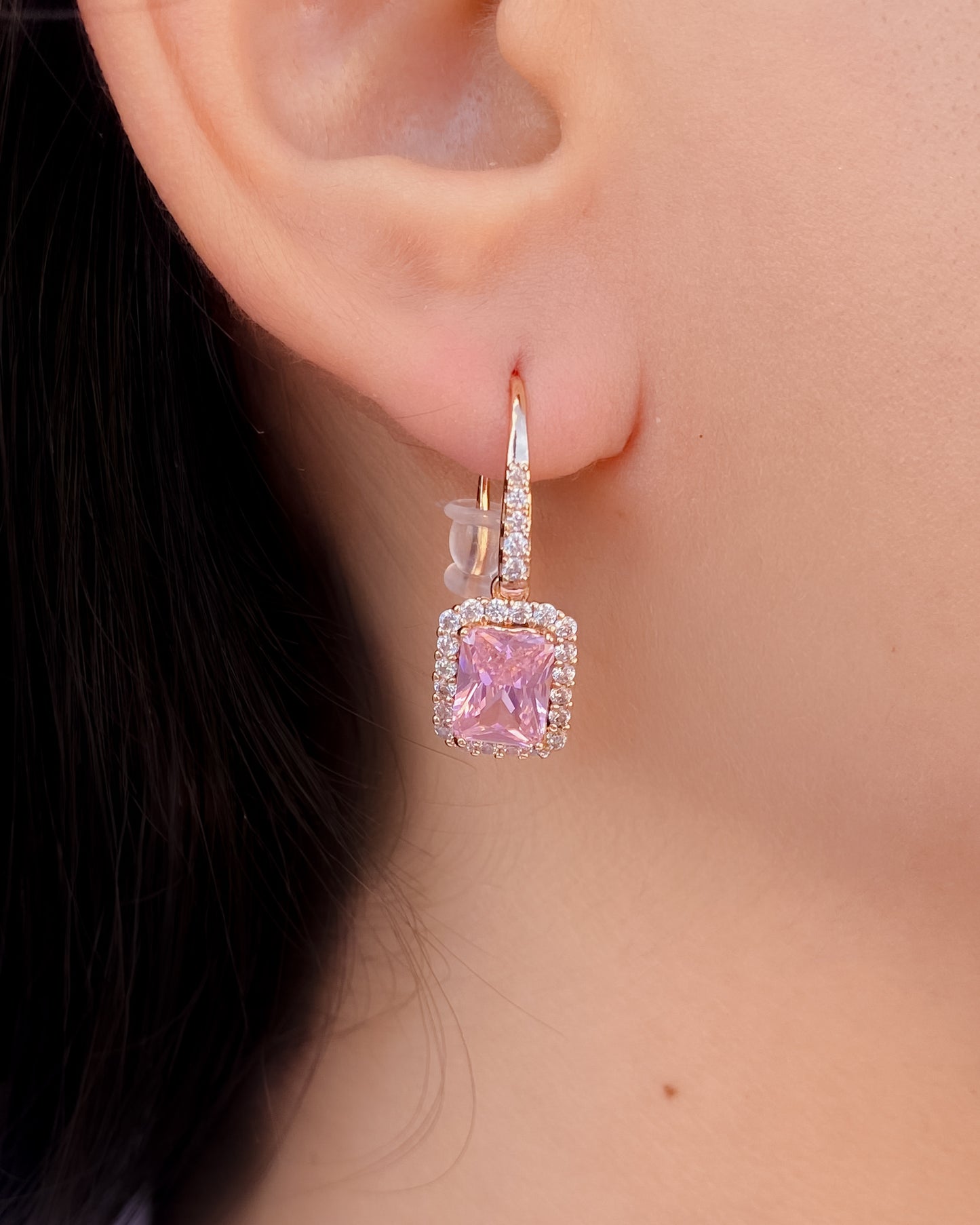 Pendientes rosa
