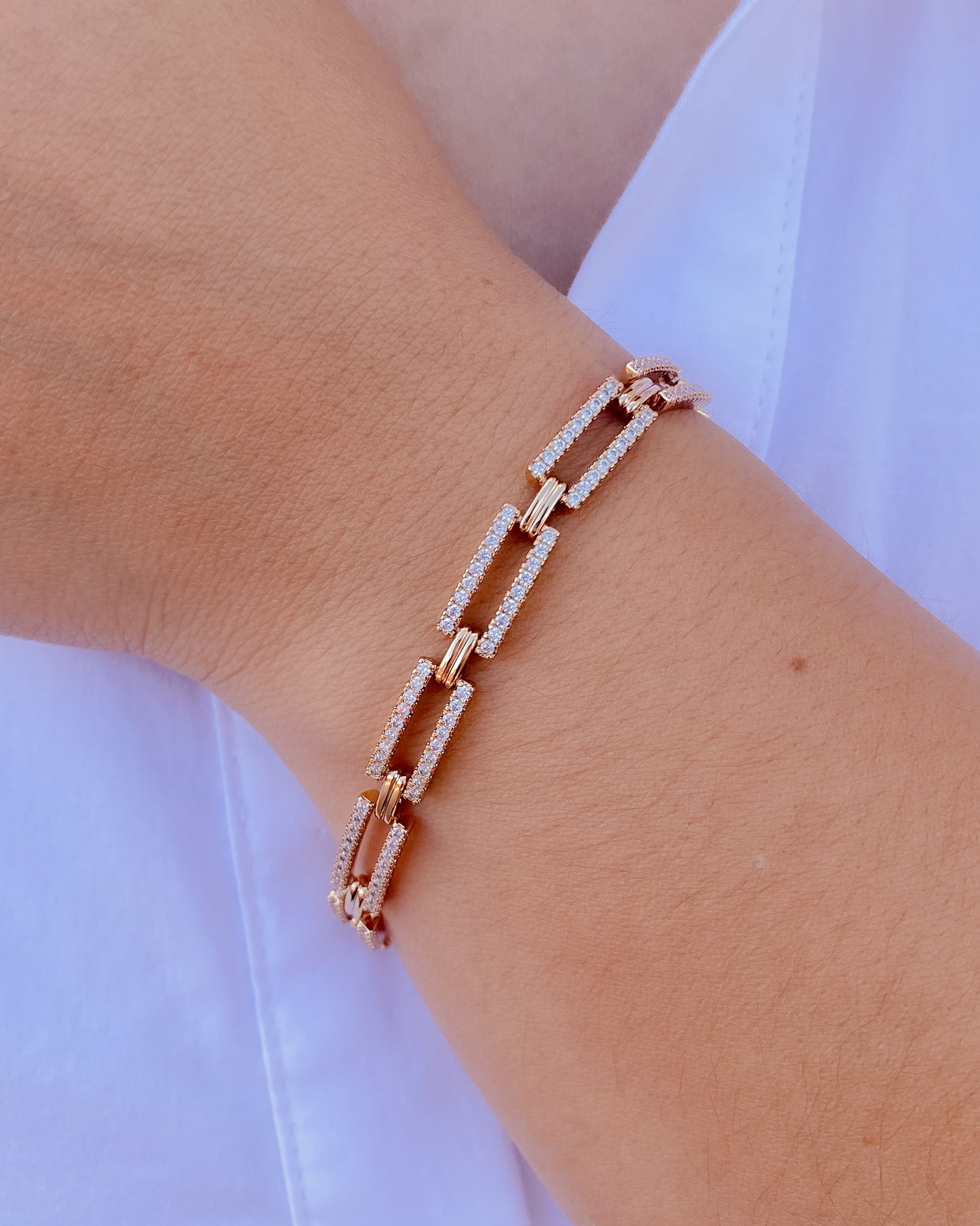 Pulsera tipo eslabones