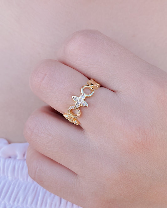 Anillo ajustable dorado