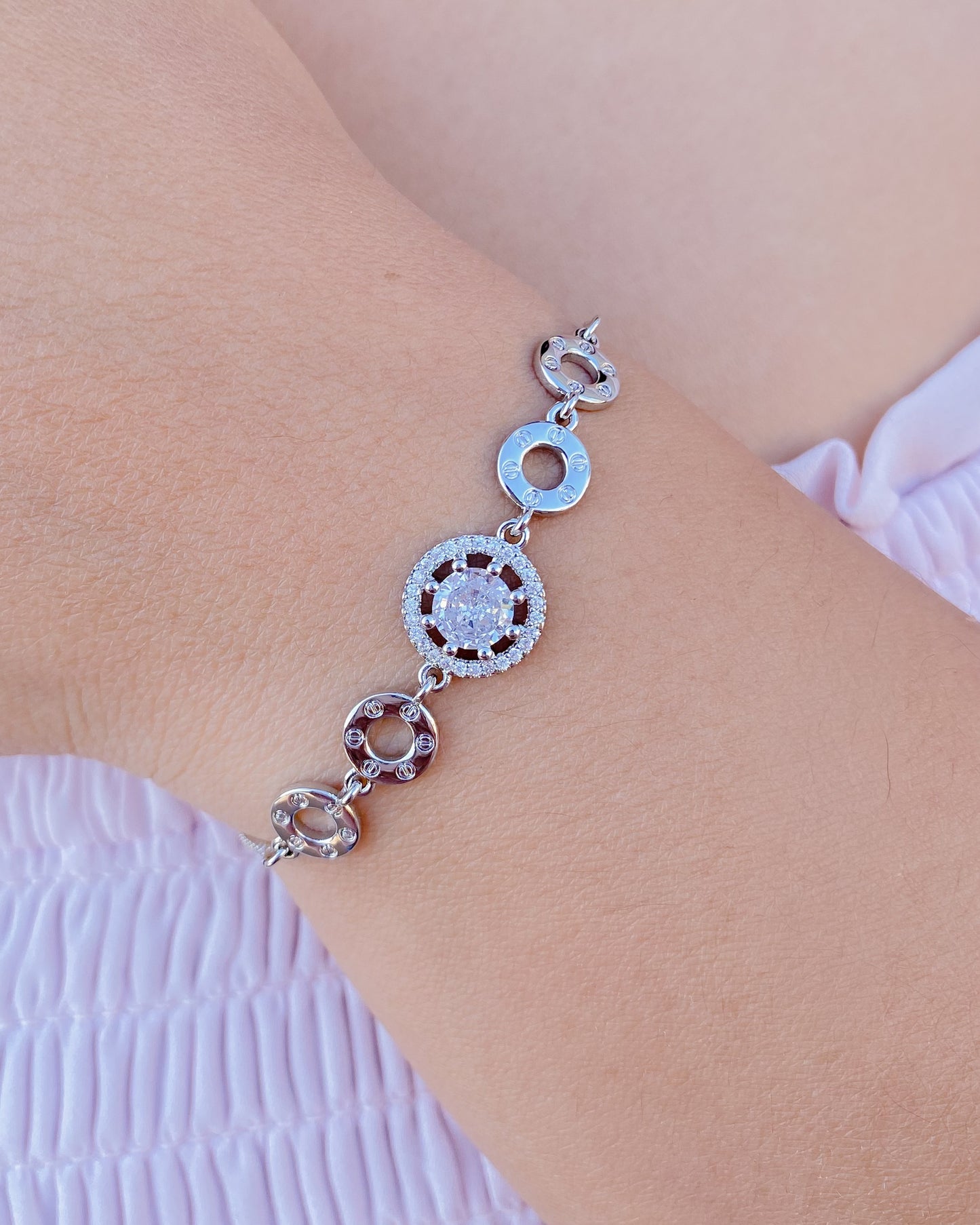 Pulsera ajustable de círculos