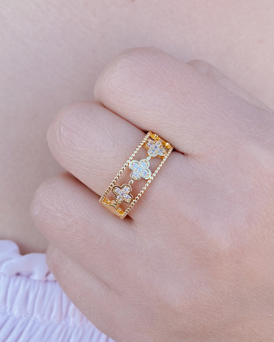 Anillo ajustable dorado
