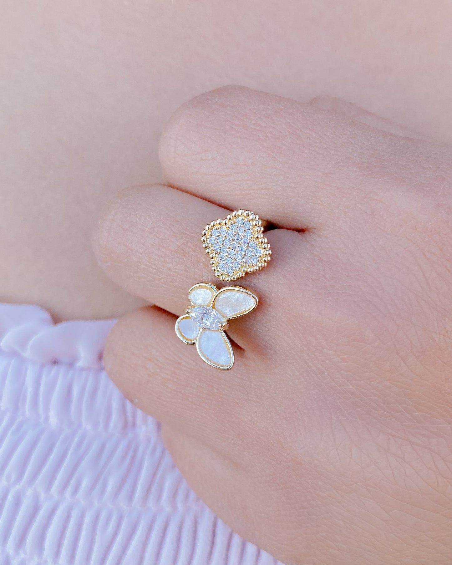 Anillo ajustable dorado