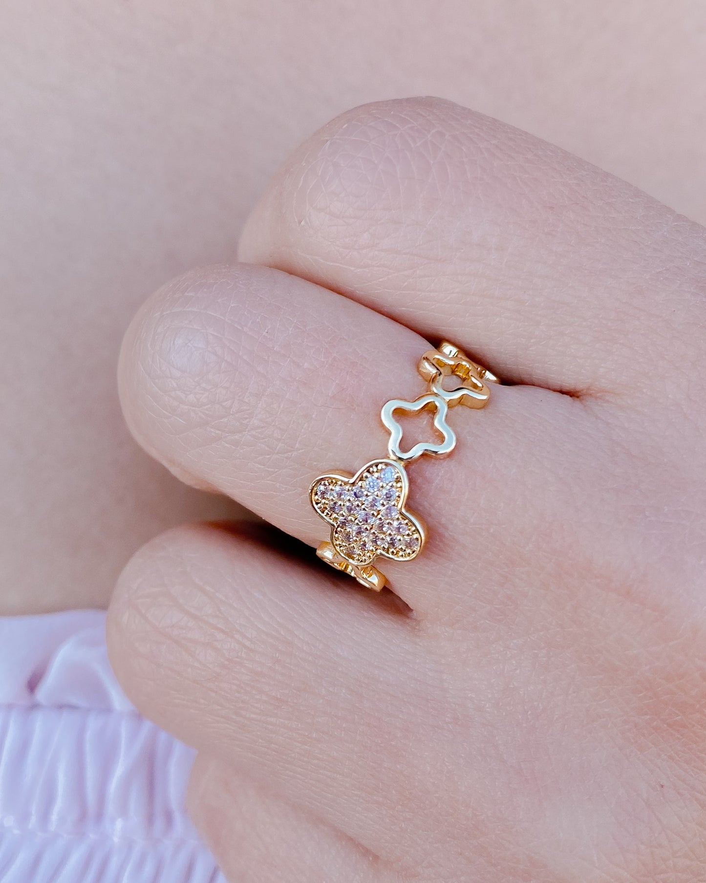 Anillo ajustable dorado