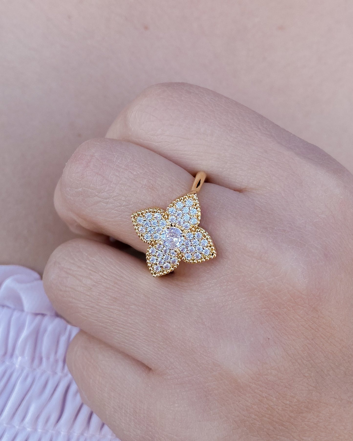 Anillo ajustable dorado