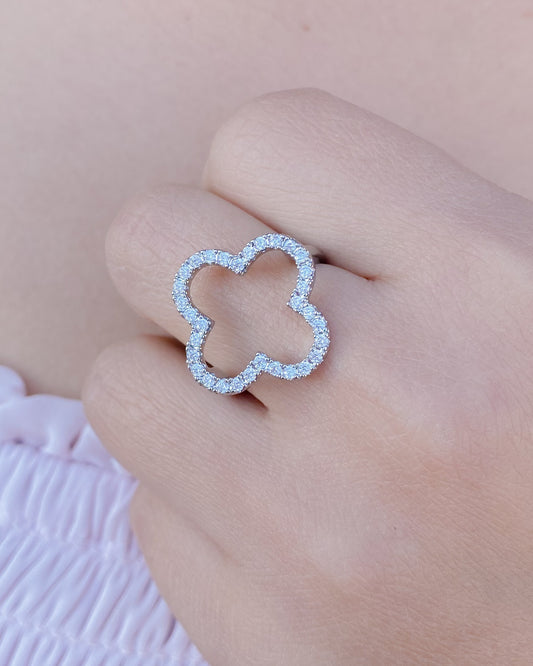 Anillo ajustable plateado