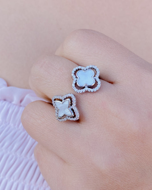 Anillo ajustable plateado