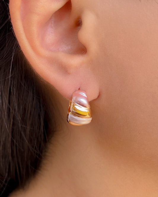 ARGOLLAS GRUESAS DE 3 TONOS