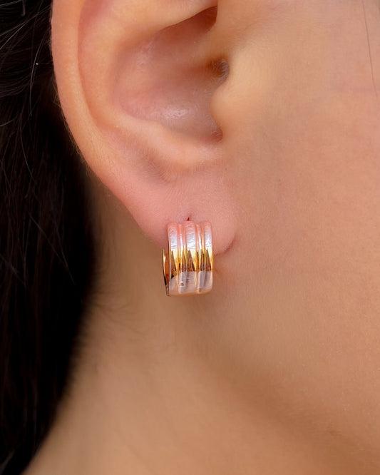 ARGOLLAS GRUESAS DE 3 TONOS